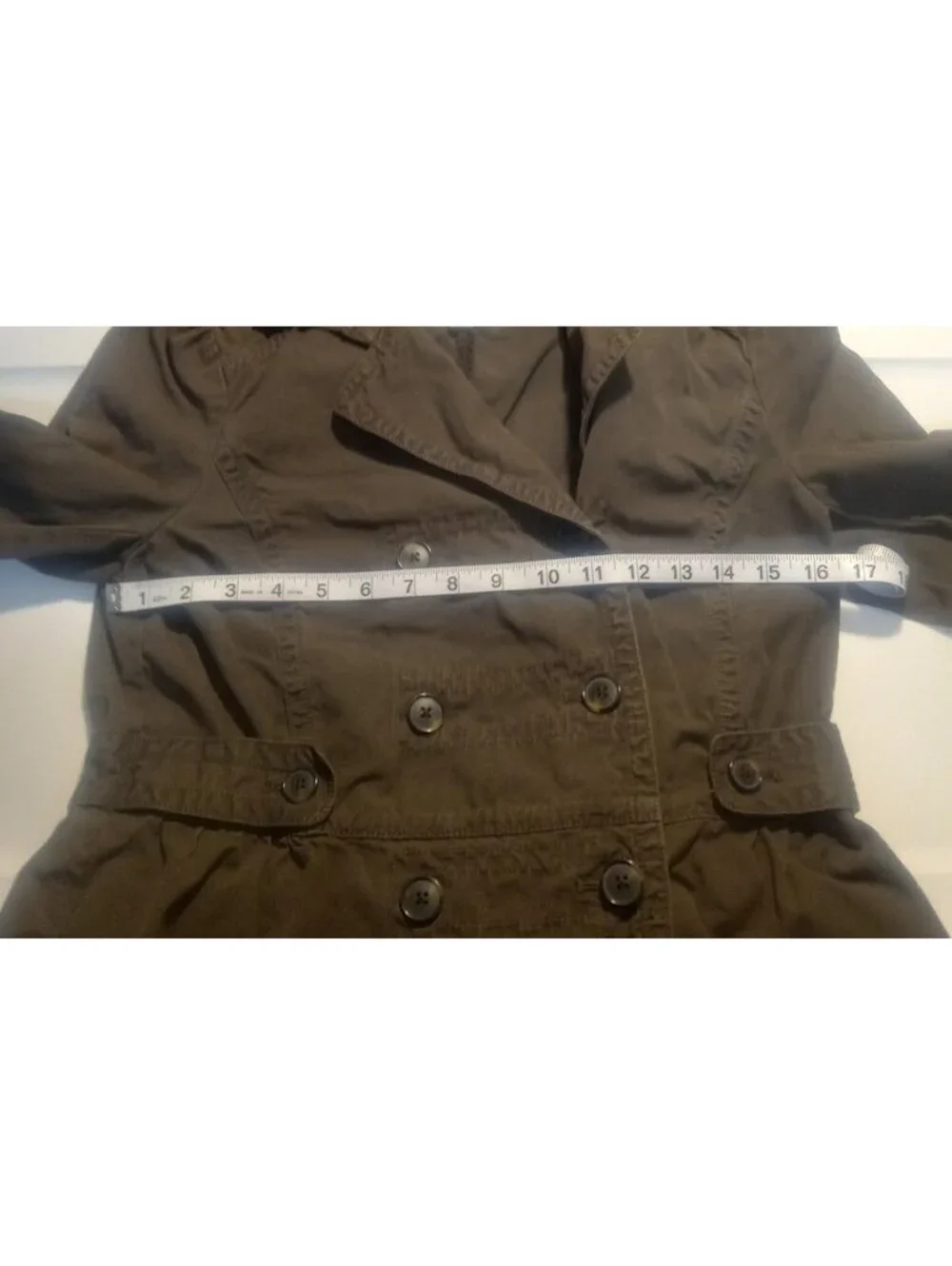 Loft Dark Green Button‑Up Jacket | Size Small |